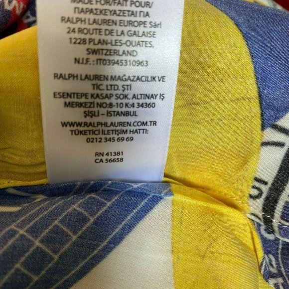 Polo Ralph Lauren Oceans Challenge Ships Log Yacht Club Slim Fit Shirt S, M - Picture 9 of 10